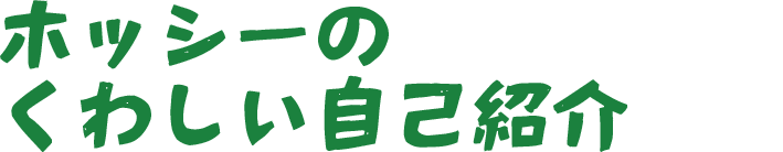 サイトのタイトル・ホッシーの素朴なポートフォリオ
